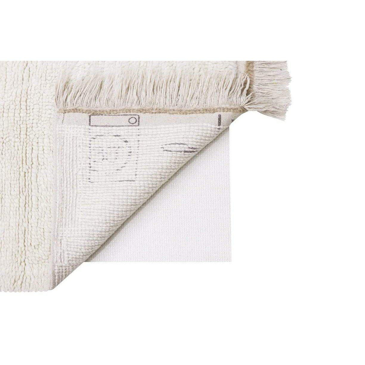 Rugs by Roo | Lorena Canals Steppe White Woolable Area Rug-WO-STEPPE-WH-S