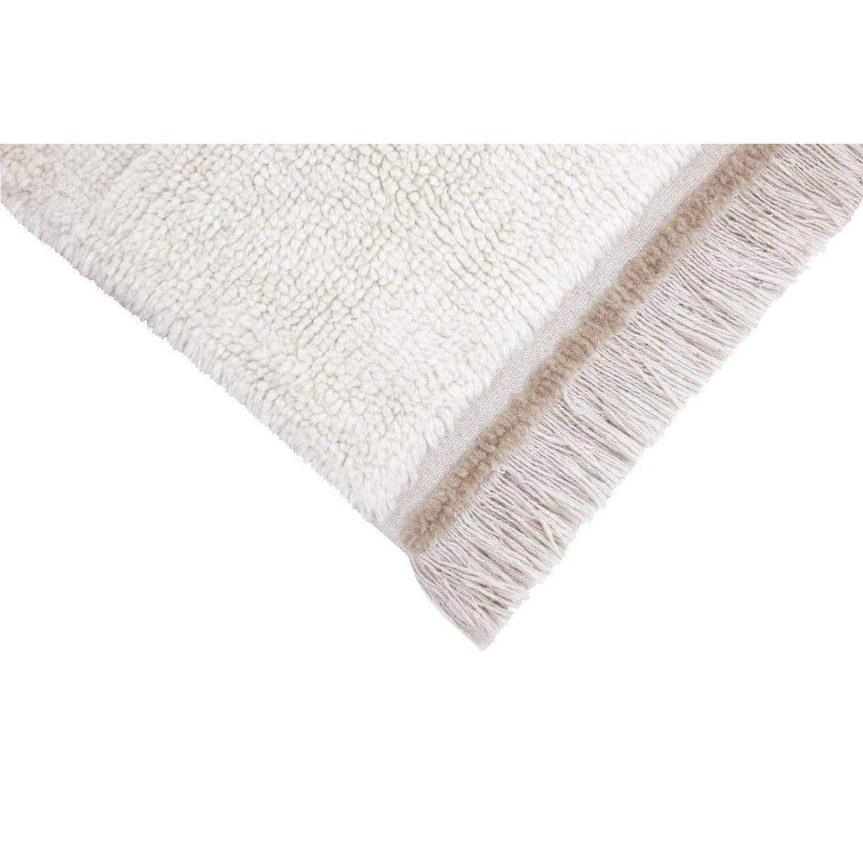 Rugs by Roo | Lorena Canals Steppe White Woolable Area Rug-WO-STEPPE-WH-S