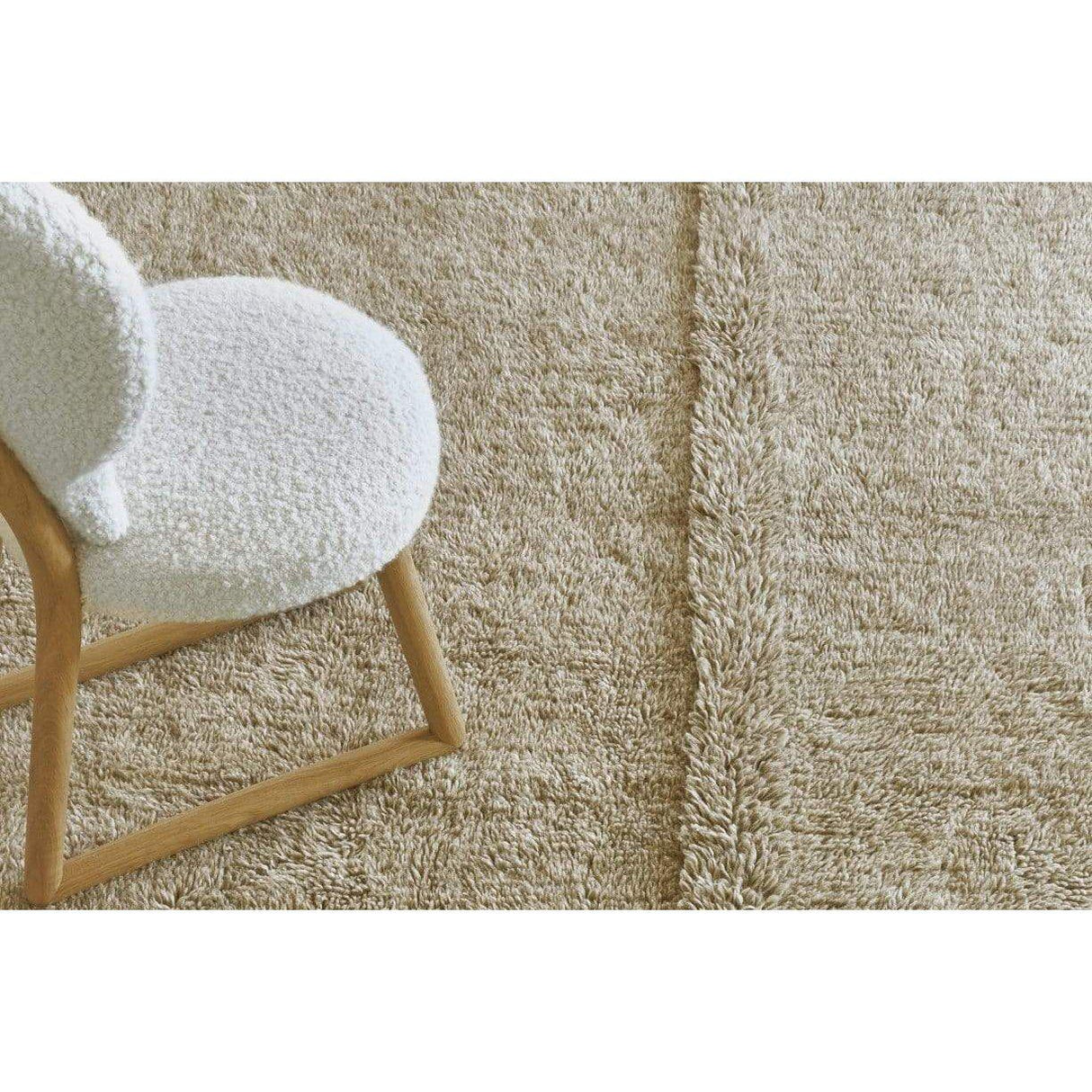 Rugs by Roo | Lorena Canals Tundra Blended Beige Woolable Area Rug-WO-TUN-LBG-S