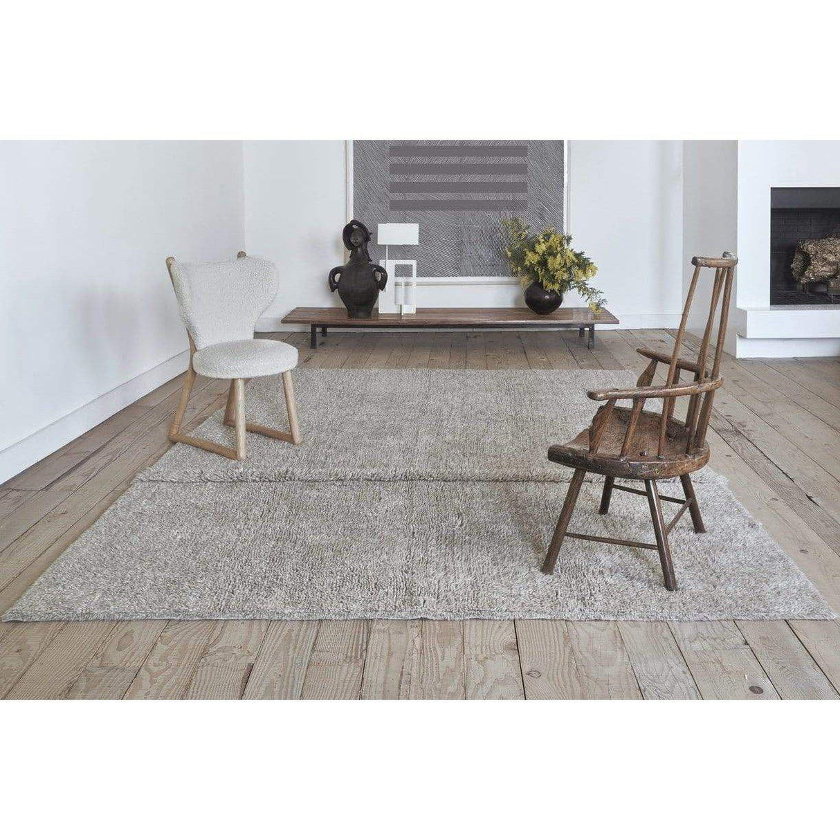 Rugs by Roo | Lorena Canals Tundra Blended Grey Woolable Area Rug-WO-TUN-LGR-S