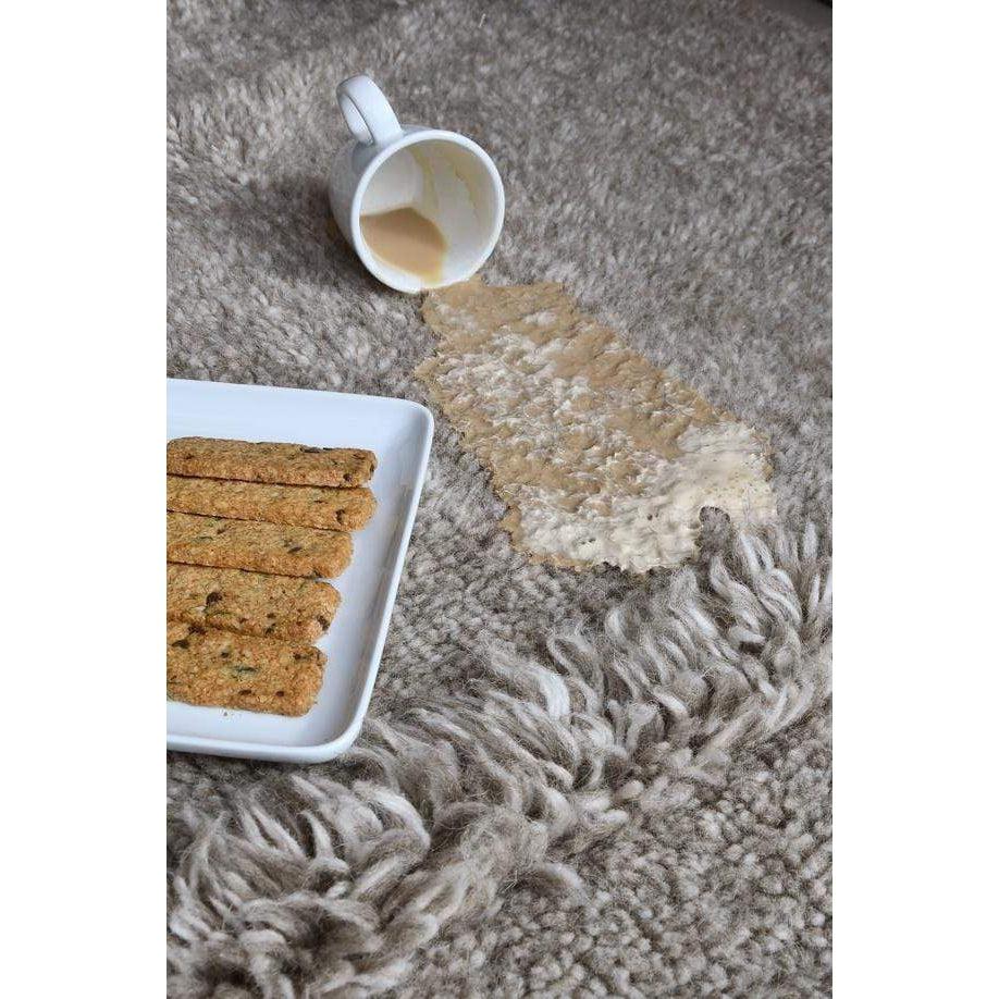 Rugs by Roo | Lorena Canals Tundra Blended Grey Woolable Area Rug-WO-TUN-LGR-S