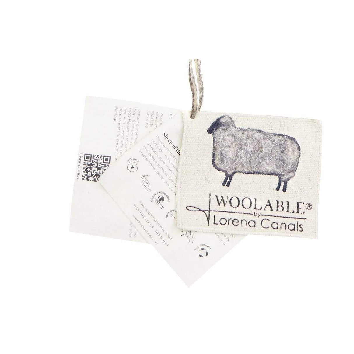 Rugs by Roo | Lorena Canals Woolly Grey Woolable Area Rug-WO-WOOLLY-GR