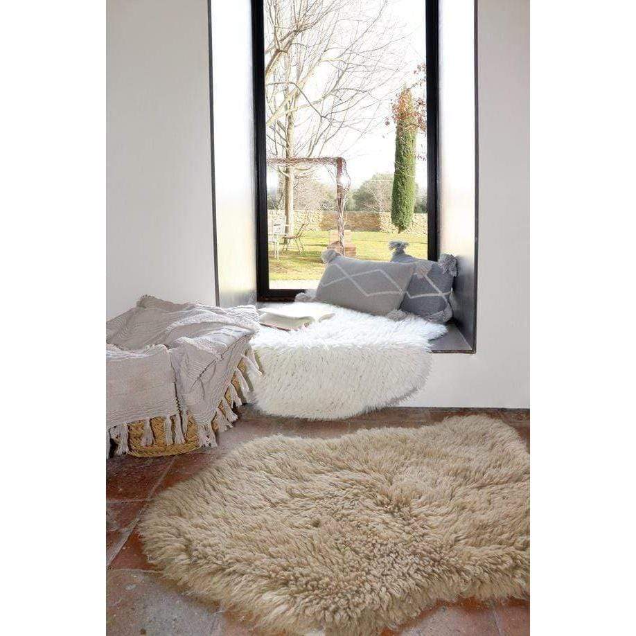 Rugs by Roo | Lorena Canals Woolly White Woolable Area Rug-WO-WOOLLY-WH