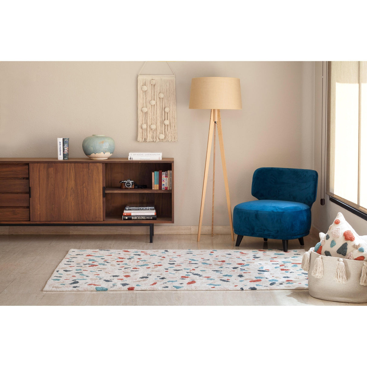 Rugs by Roo | Lorena Canals Terrazzo Marble Machine Washable Area Rug-C-TERRA-MARBLE