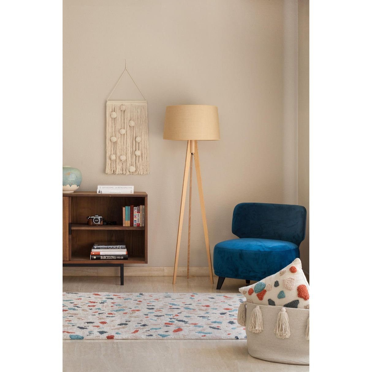 Rugs by Roo | Lorena Canals Terrazzo Marble Machine Washable Area Rug-C-TERRA-MARBLE