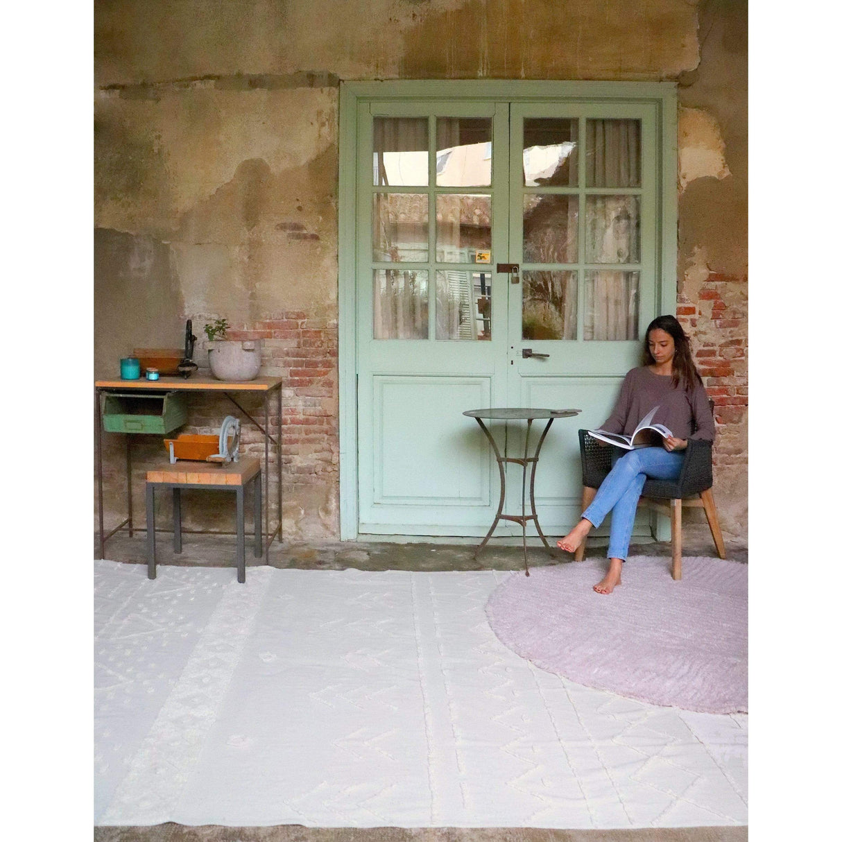 Rugs by Roo | Lorena Canals Tribu Natural Washable Area Rug-C-TRIBU-NAT-M