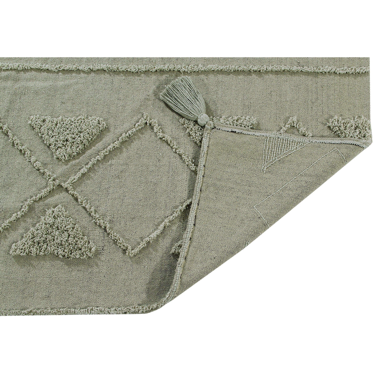 Rugs by Roo | Lorena Canals Tribu Olive Washable Area Rug-C-TRIBU-OLV-M