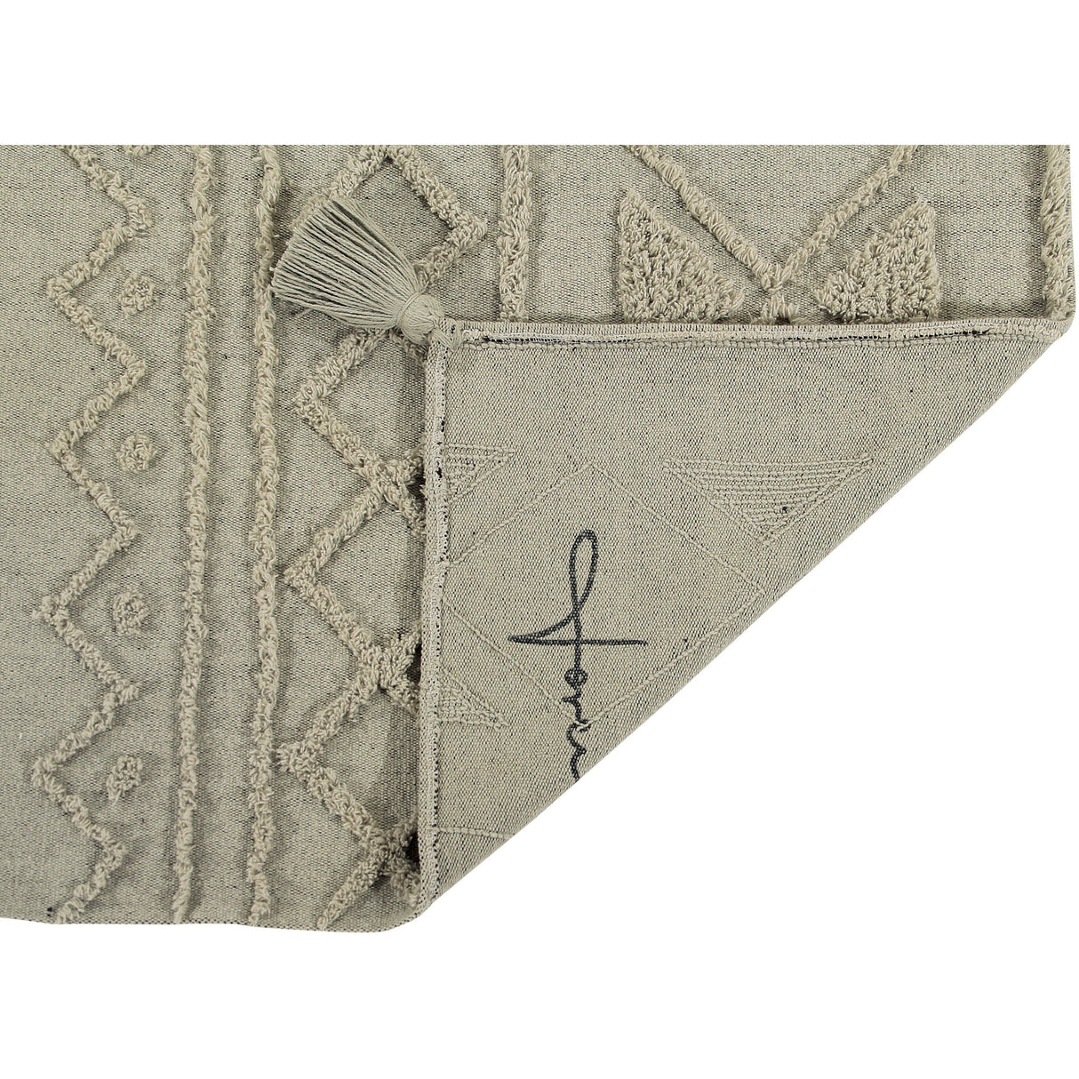 Rugs by Roo | Lorena Canals Tribu Olive Washable Area Rug-C-TRIBU-OLV-M