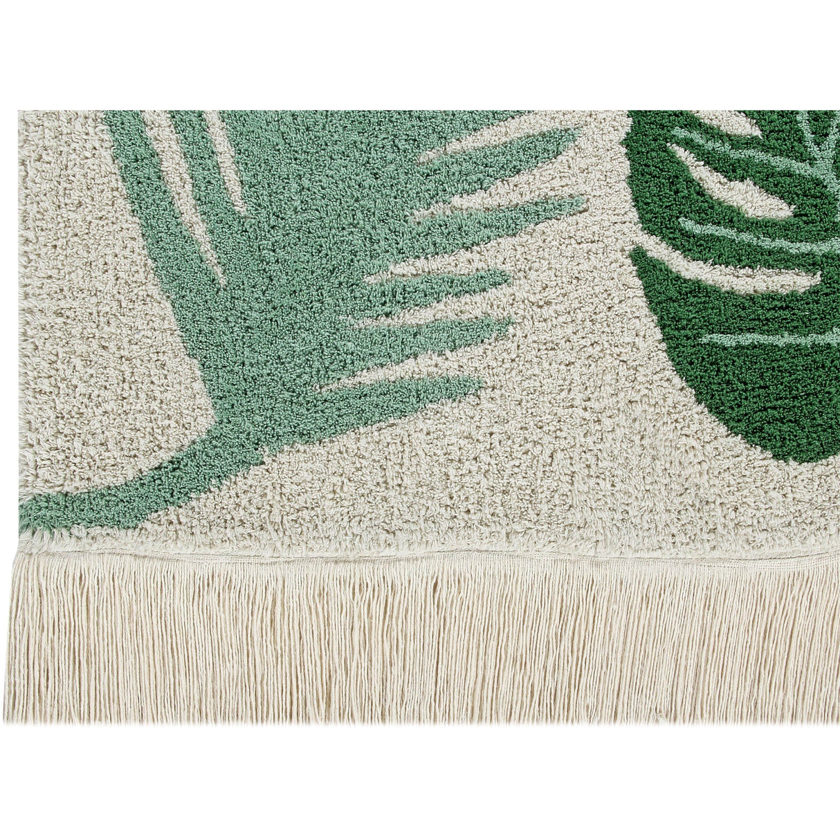 Rugs by Roo | Lorena Canals Tropical Green Machine Washable Area Rug-C-TROP-GREEN