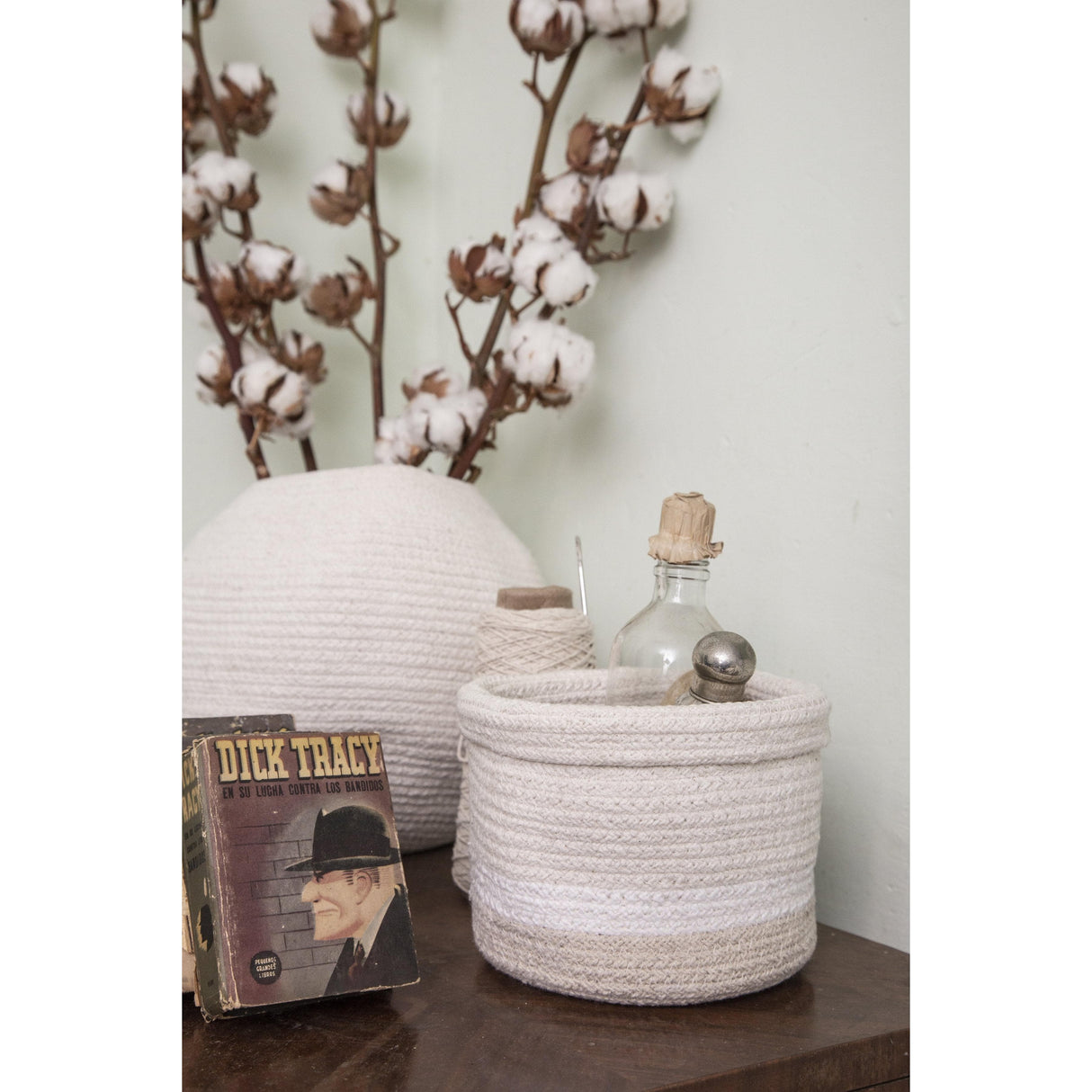 Rugs by Roo | Lorena Canals Mini Tricolor Ivory Basket-BSK-TRIC-IVO