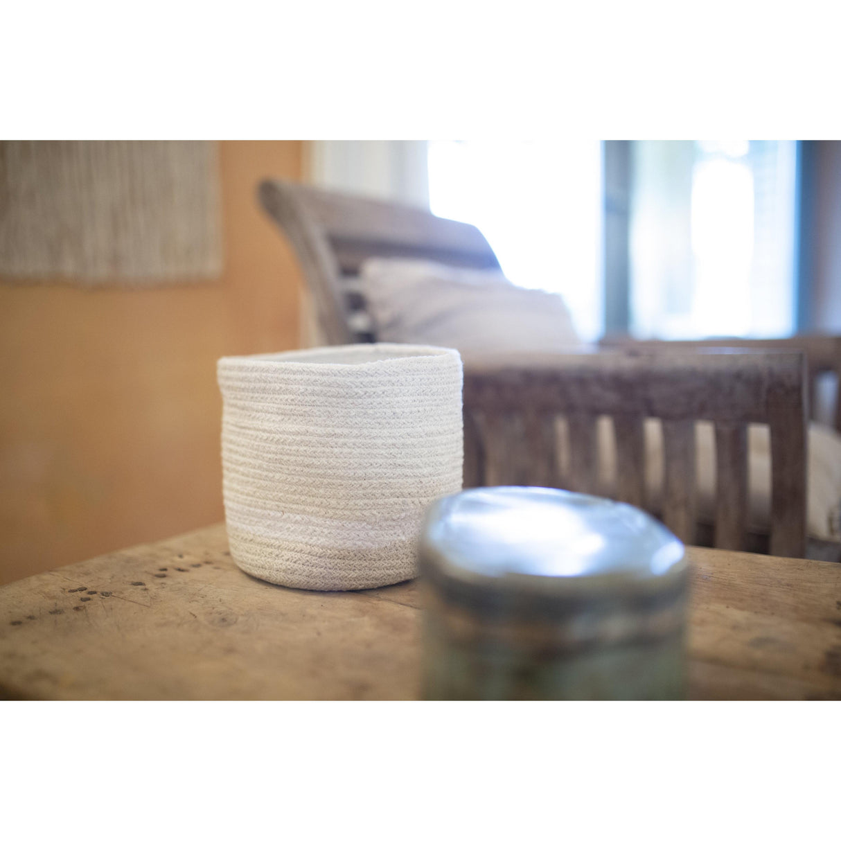 Rugs by Roo | Lorena Canals Mini Tricolor Ivory Basket-BSK-TRIC-IVO