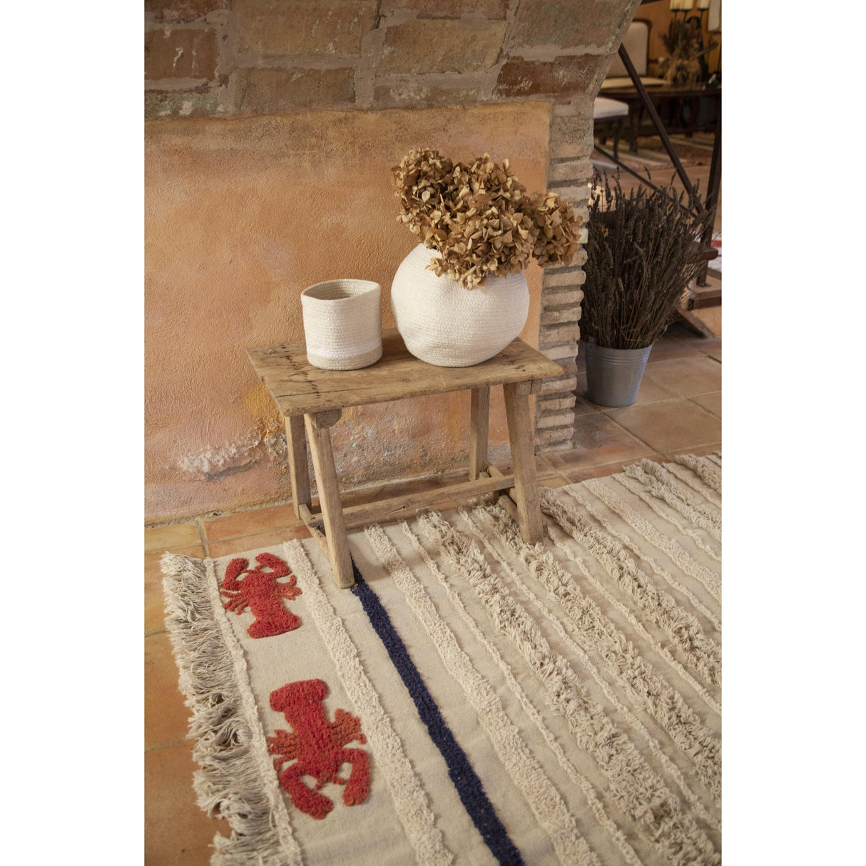 Rugs by Roo | Lorena Canals Mini Tricolor Ivory Basket-BSK-TRIC-IVO