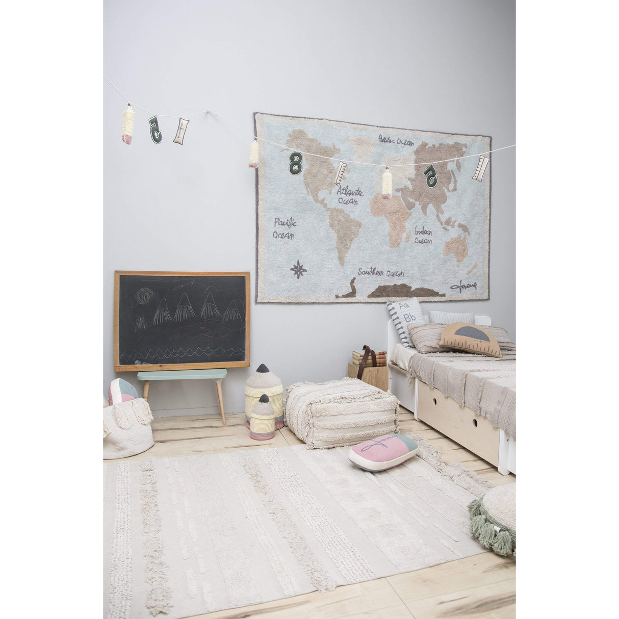 Rugs by Roo | Lorena Canals Early Hours Air Natural Pouffe-P-AIR-NAT