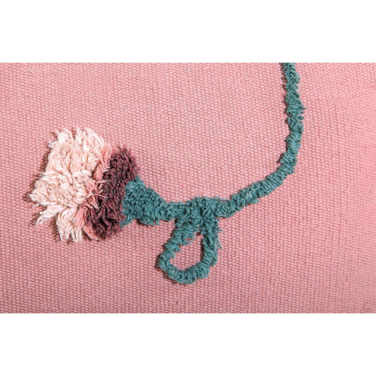 Rugs by Roo | Lorena Canals English Garden Ash Rose Washable Pouffe-P-GARDEN-ASH