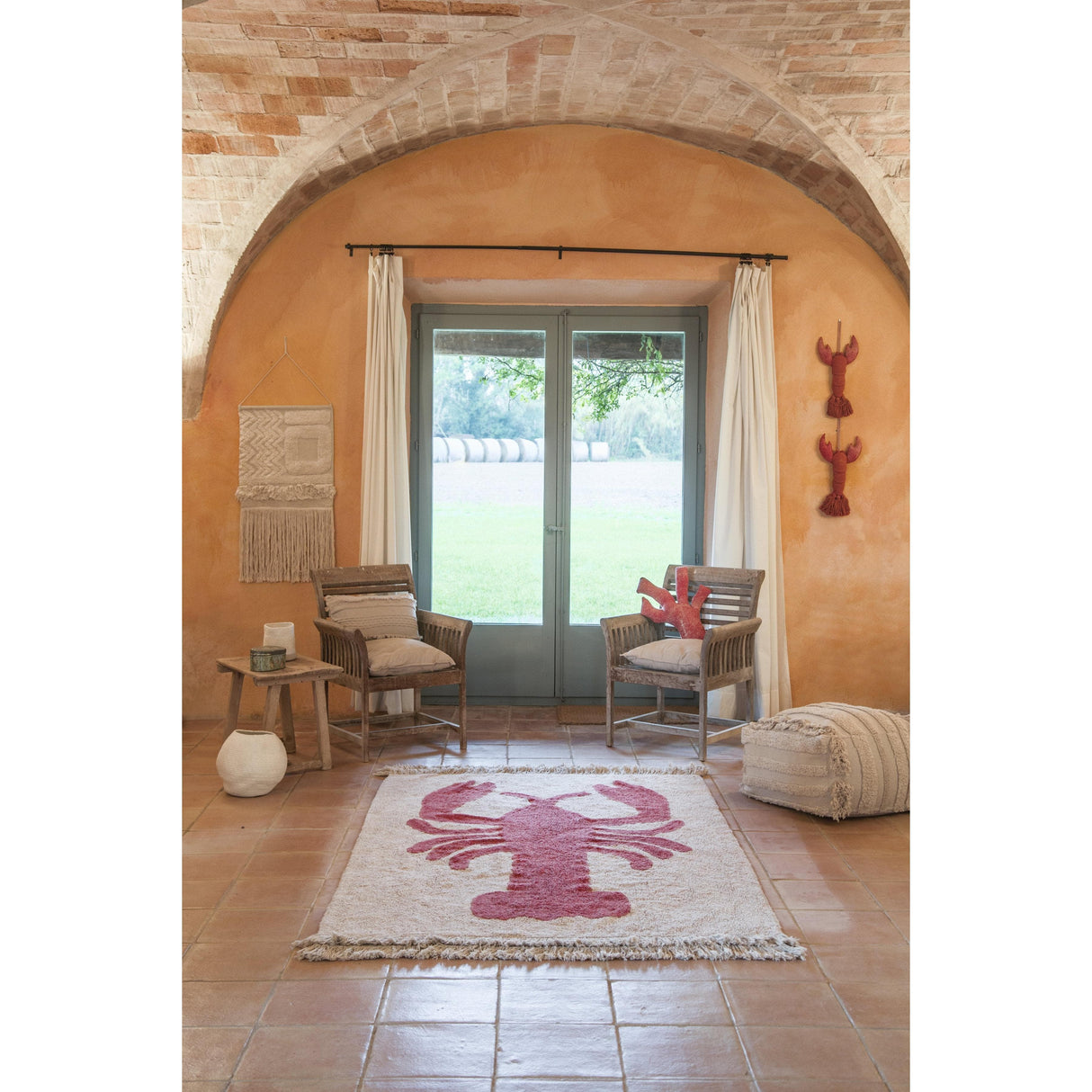 Rugs by Roo | Lorena Canals Lobster Decorative Door Hanger-DOOR-LOBSTER