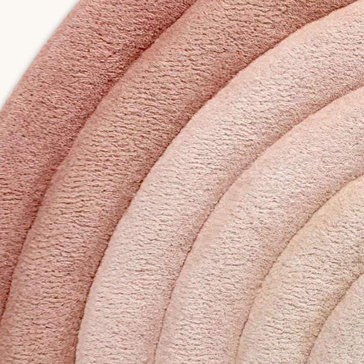 Rugs by Roo | Maison Deux Rainbow Rusty Pink Area Rug-