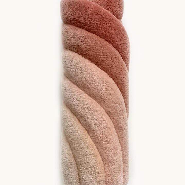 Rugs by Roo | Maison Deux Rainbow Rusty Pink Area Rug-