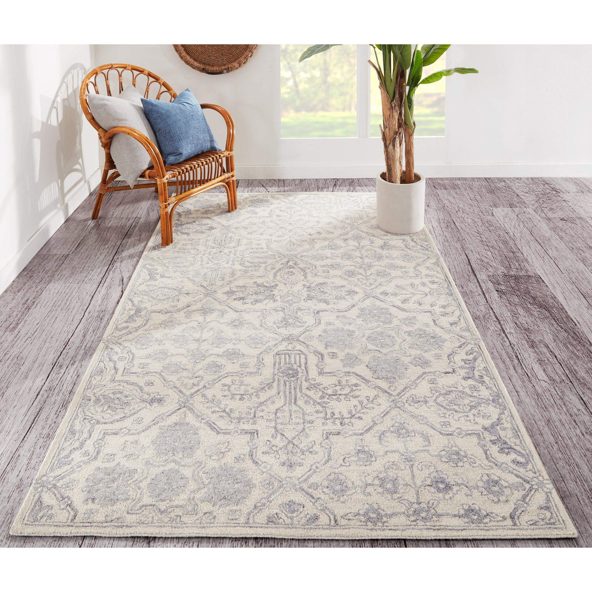 Rugs by Roo | Momeni Cosette Grey Area Rug-COSETCOS-1GRY2030