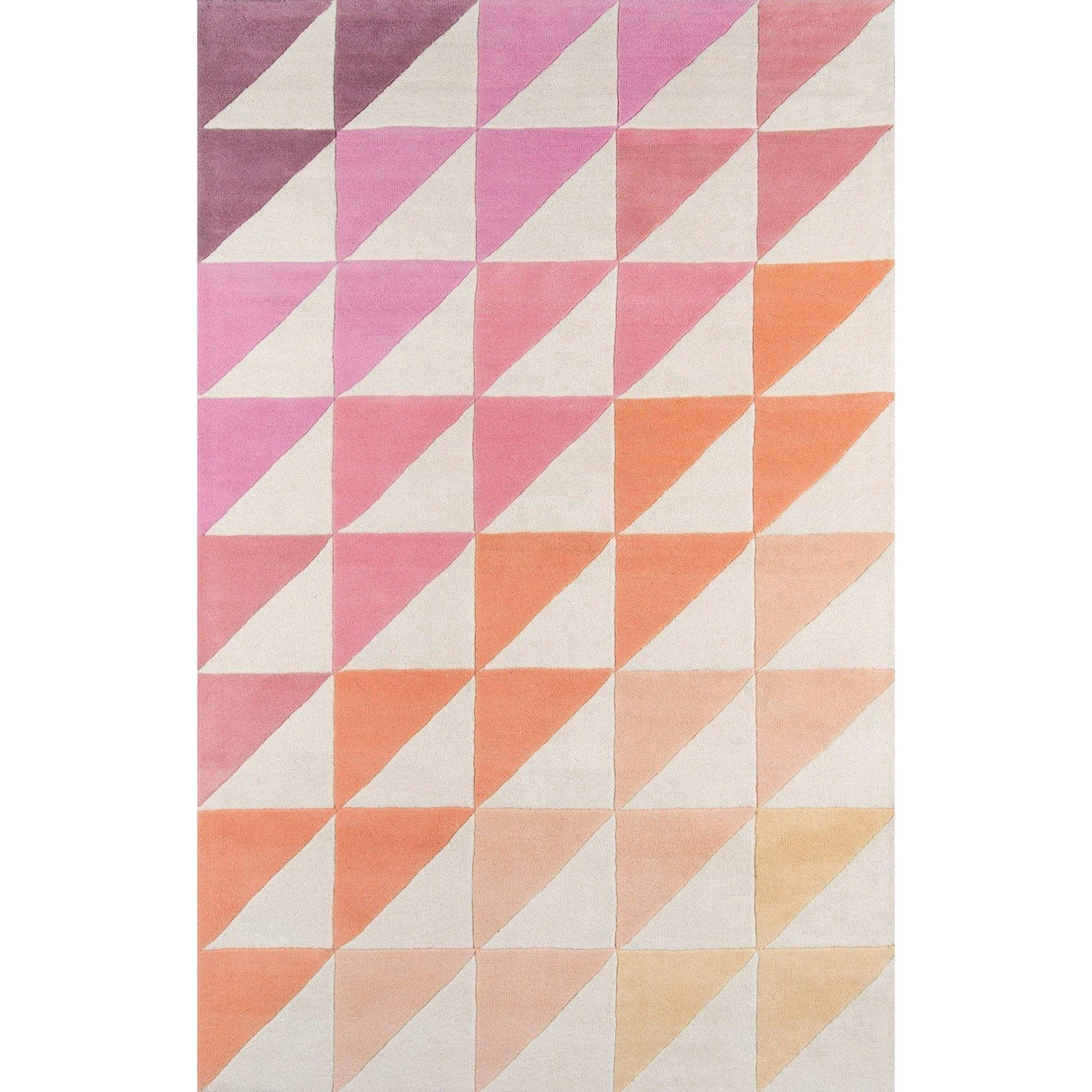 Rugs by Roo | Momeni Novogratz Delmar Agatha Side Triangle Pink Area Rug-DELMADEL-6PNK2380
