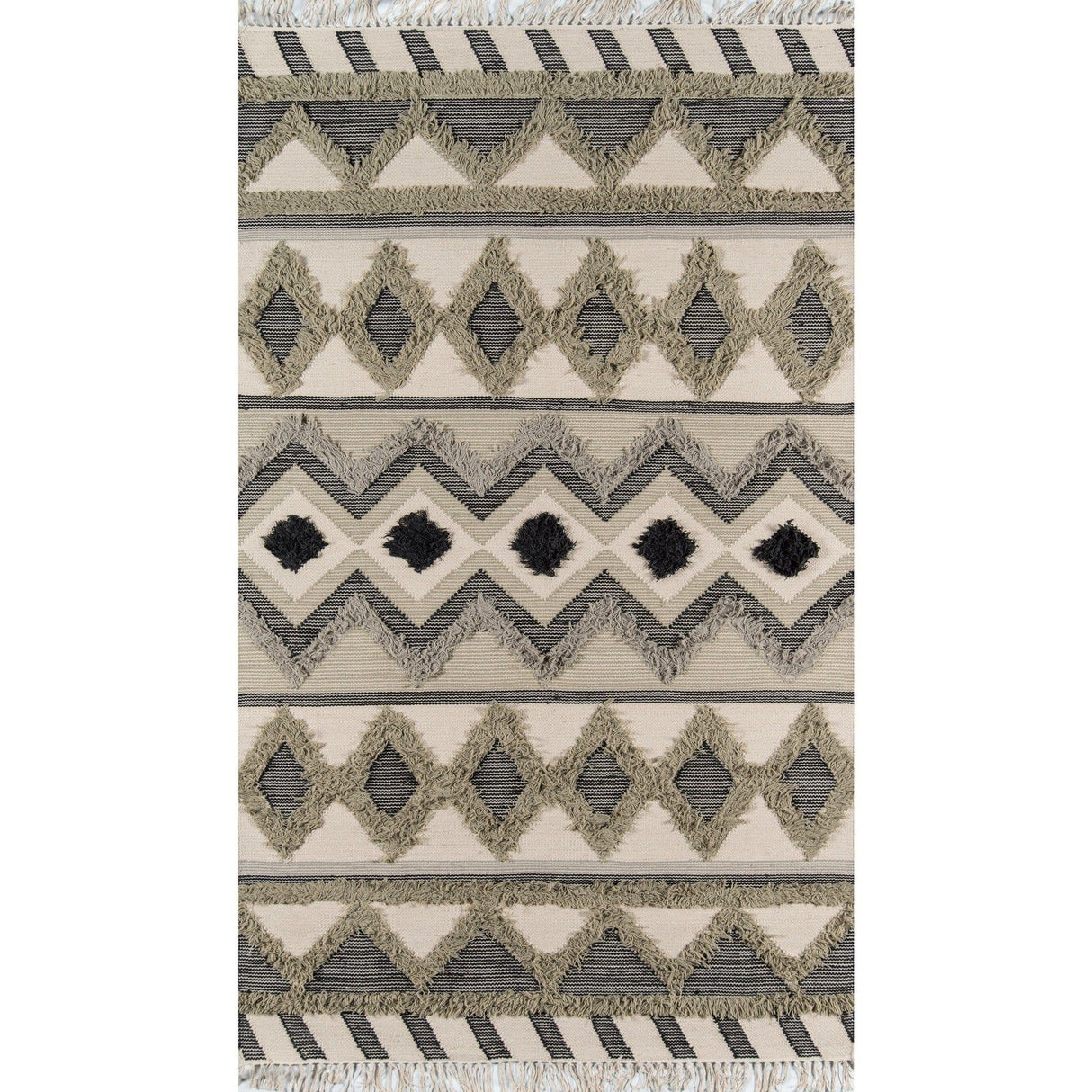 Rugs by Roo | Momeni Novogratz Indio Sage Area Rug-INDIOIND-4SAG2030