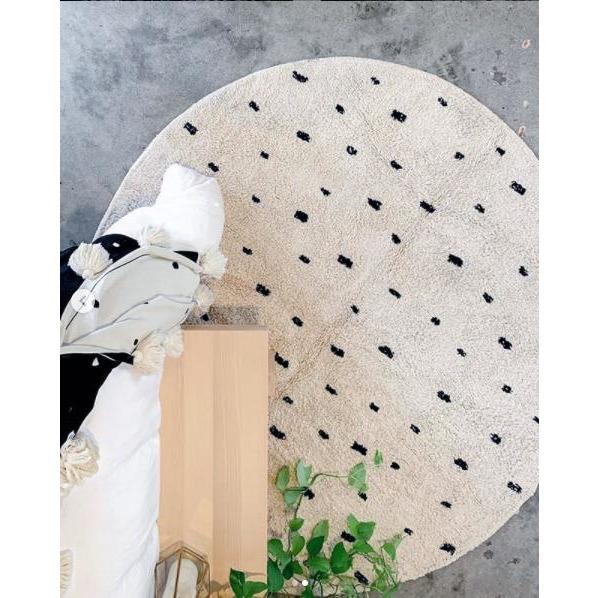 Rugs by Roo | Oh Happy Home! Cotton Berber Going Dotty Round Washable Area Rug-SHF-CBR-ROUND