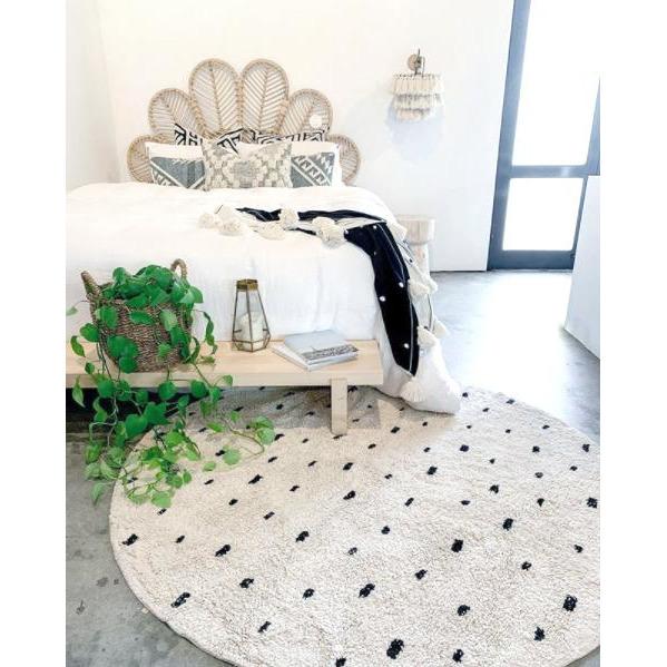 Rugs by Roo | Oh Happy Home! Cotton Berber Going Dotty Round Washable Area Rug-SHF-CBR-ROUND