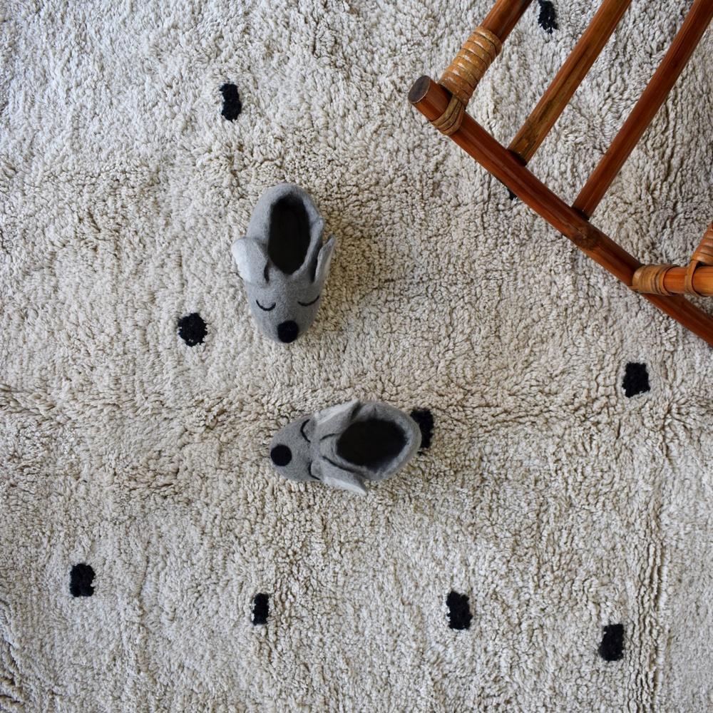 Rugs by Roo | Oh Happy Home! Cotton Berber Going Dotty Round Washable Area Rug-SHF-CBR-ROUND
