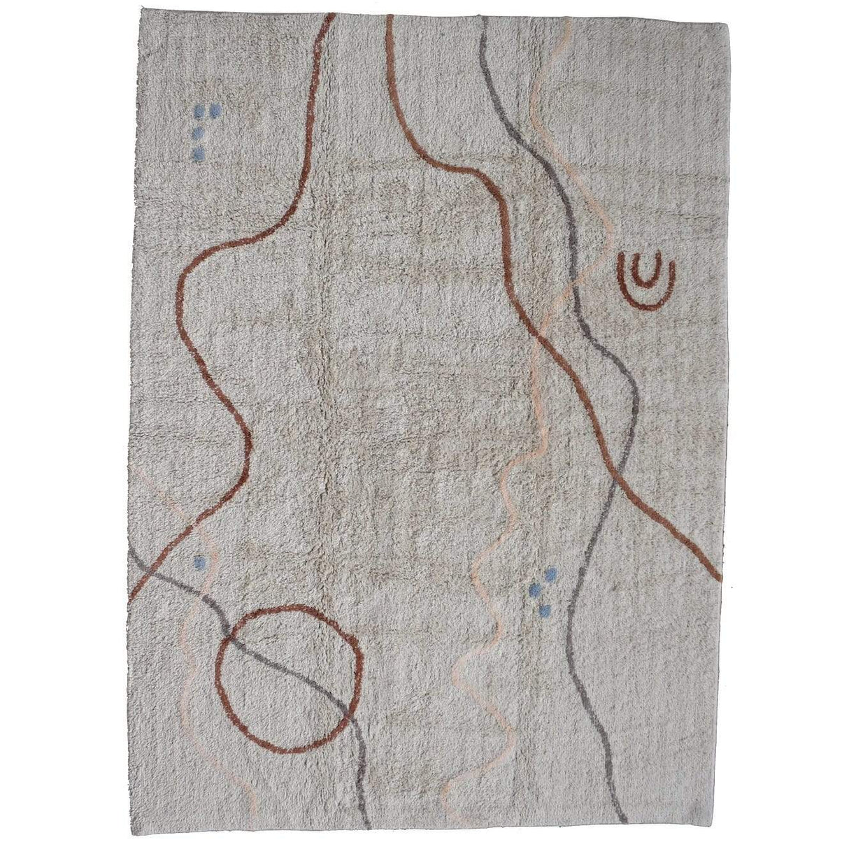 Rugs by Roo | Oh Happy Home! Cotton Berber Nomad Natural Washable Area Rug-