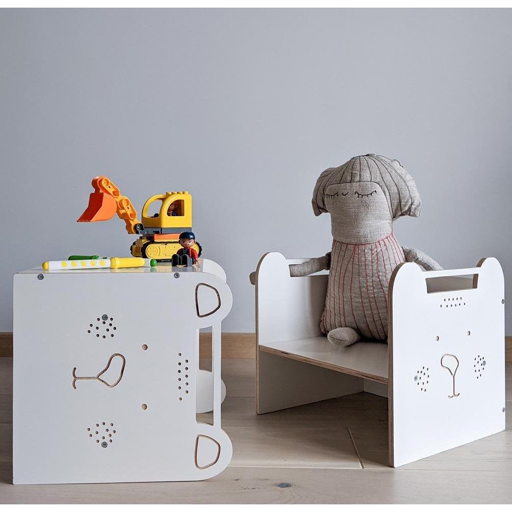 Rugs by Roo | Lakaluk Wooden Cube Chair-1120