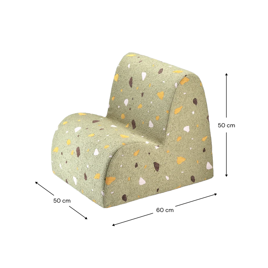 Wigiwama Terrazzo Moss Cloud Chair