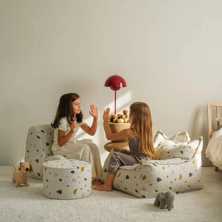 Wigiwama Terrazzo Marble Pouffe