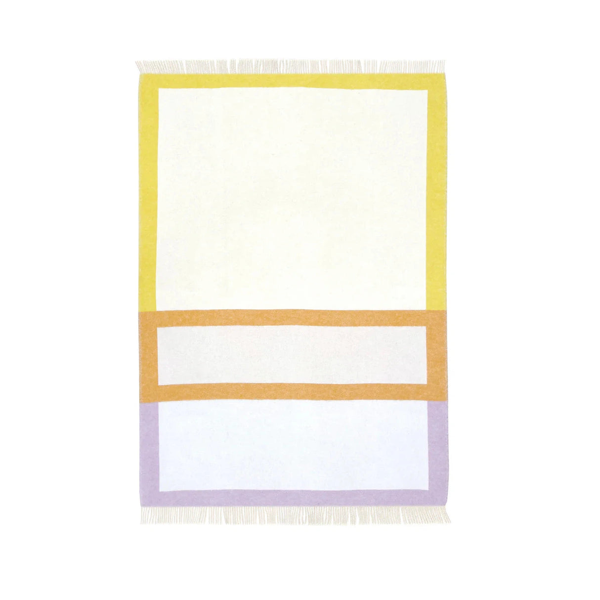 Maison Deux Color Block 1 Lilac Orange Blanket