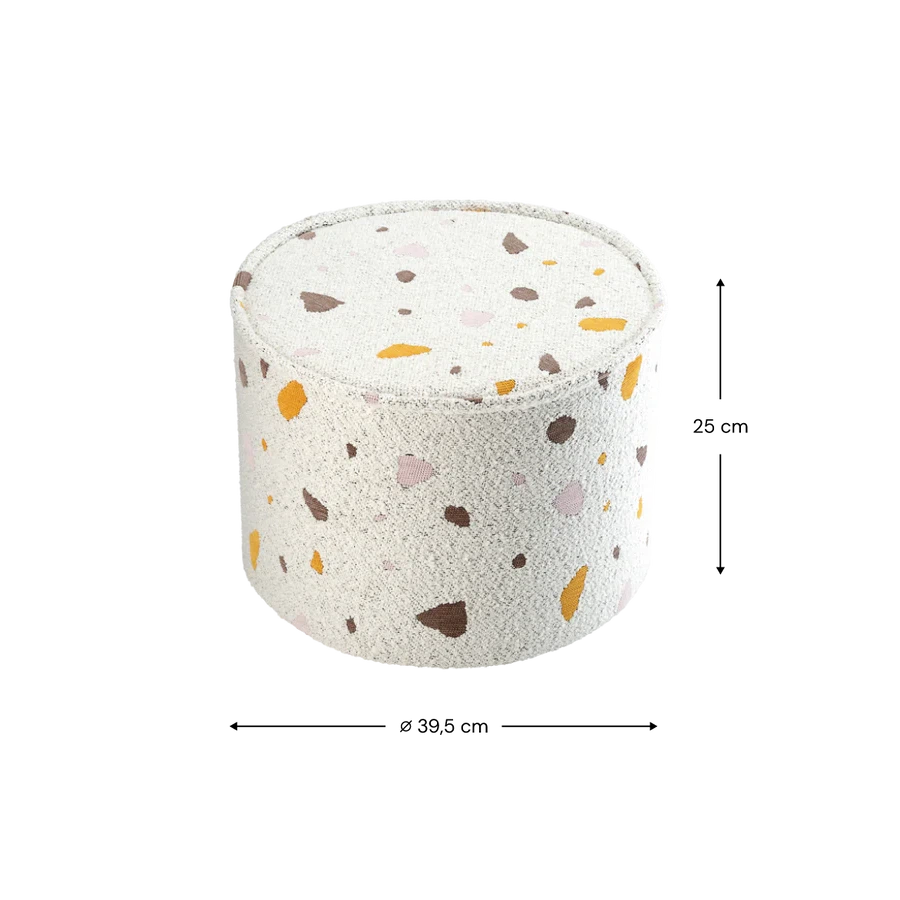 Wigiwama Terrazzo Marble Pouffe