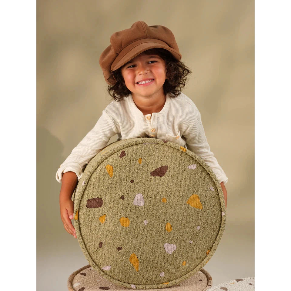 Wigiwama Terrazzo Moss Pouffe