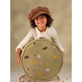 Wigiwama Terrazzo Moss Pouffe