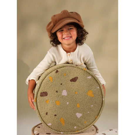 Wigiwama Terrazzo Moss Pouffe