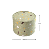 Wigiwama Terrazzo Moss Pouffe