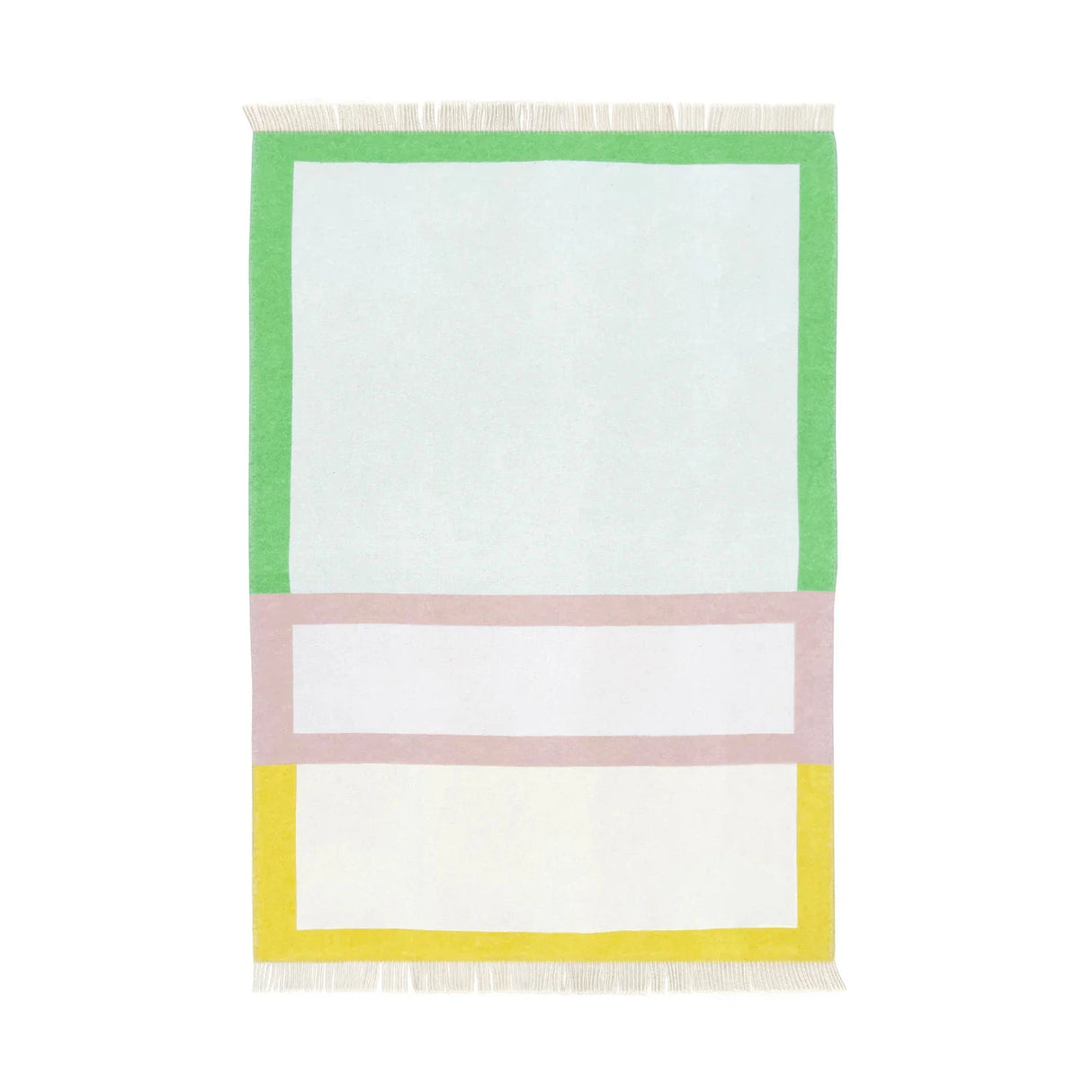 Maison Deux Color Block 2 Yellow Lilac Blanket