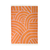 Maison Deux Lines Lilac Orange Blanket
