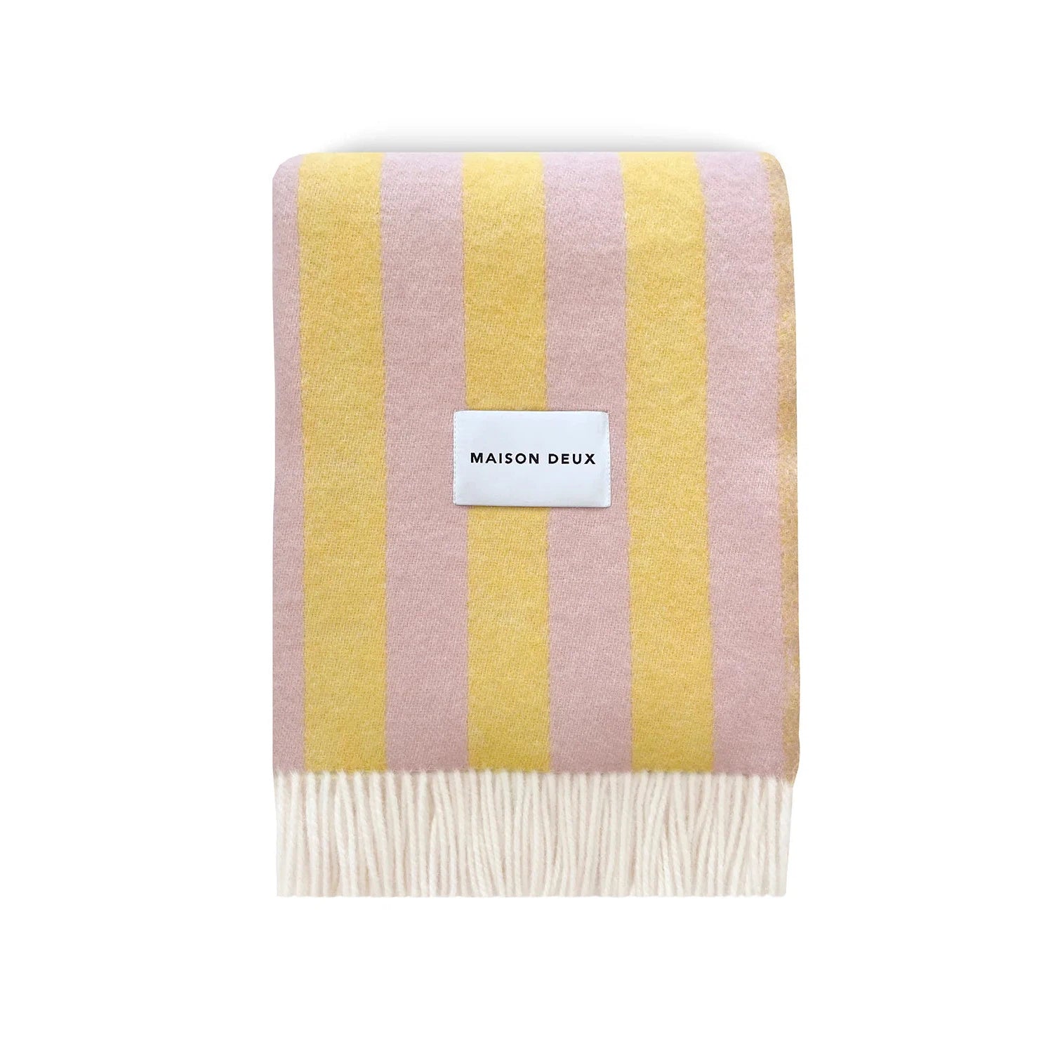 Maison Deux Candy Wrap Pink Yellow Blanket