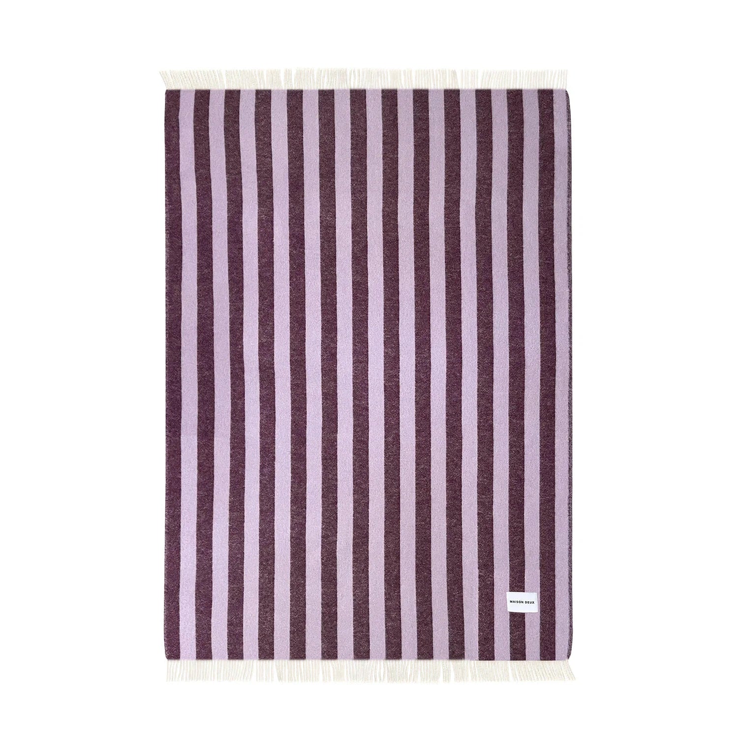 Maison Deux Candy Wrap Lilac Aubergine Blanket