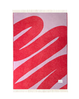 Maison Deux Swirl Lilac Scarlet Blanket