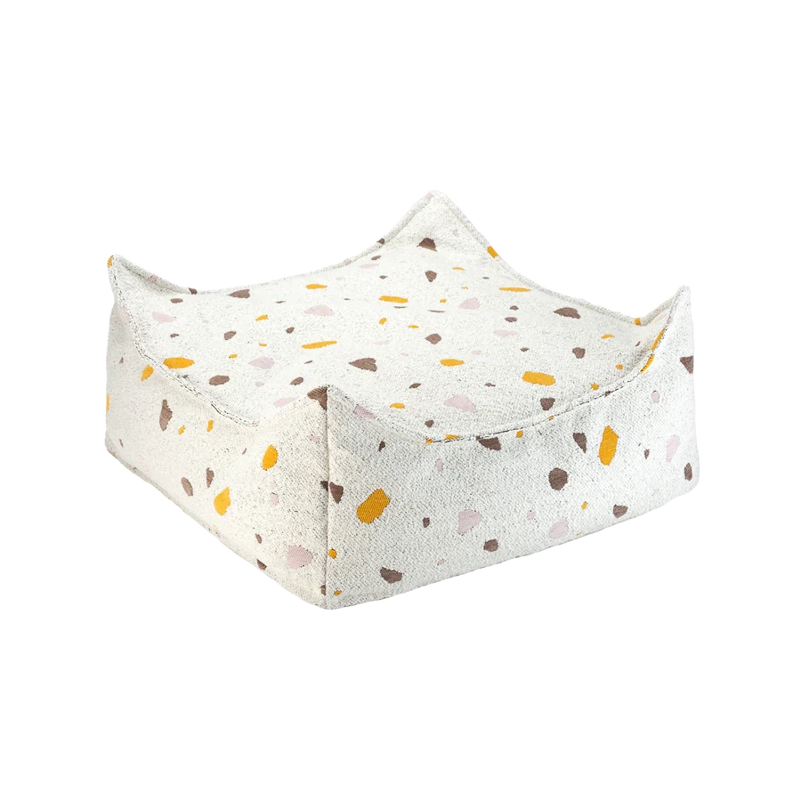 Wigiwama Terrazzo Marble Square Ottoman