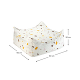 Wigiwama Terrazzo Marble Square Ottoman