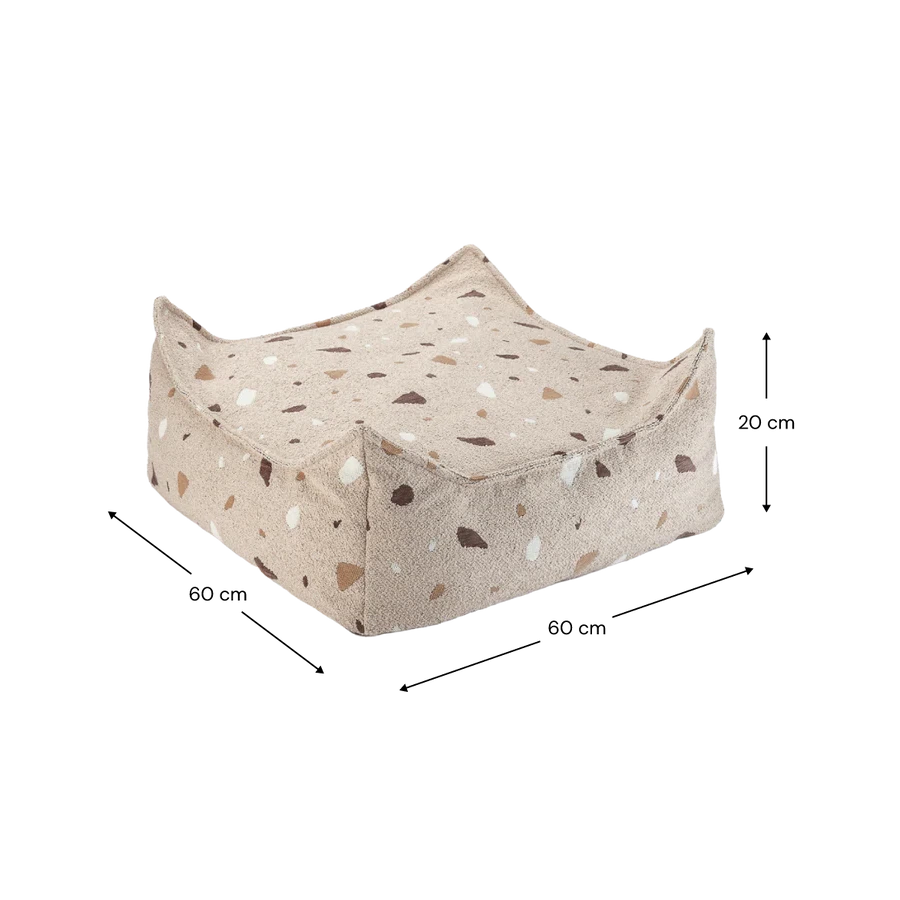 Wigiwama Terrazzo Sand Square Ottoman