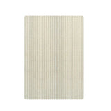Maison Deux Solid Stripe Off White Area Rug