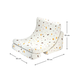 Wigiwama Terrazzo Marble Moon Chair