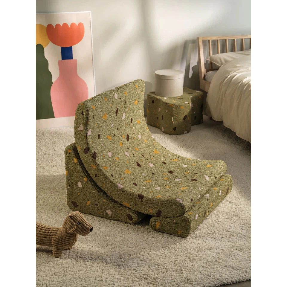 Wigiwama Terrazzo Moss Moon Chair