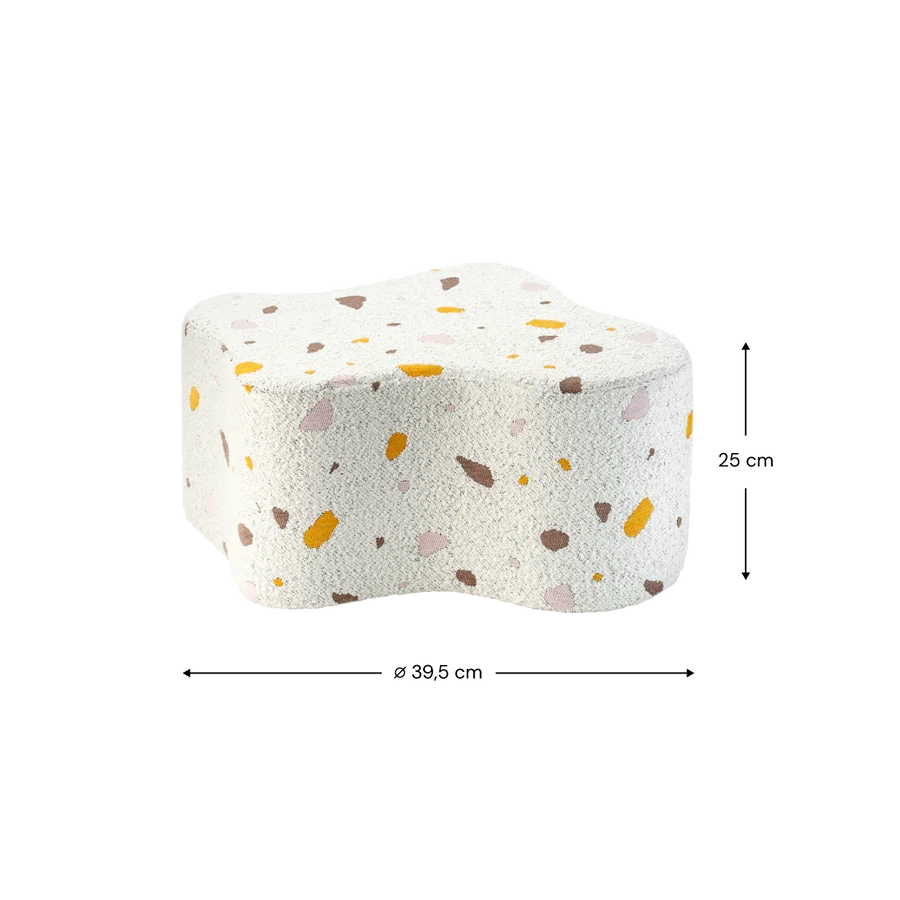 Wigiwama Terrazzo Marble Cloud Pouffe