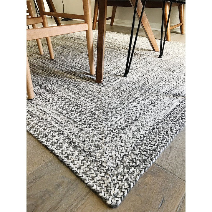 RCD Nordic White Granite Area Rug 100% High Quality Wool| Rugs by Roo